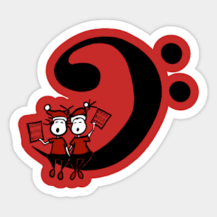 Christmas singers Sticker